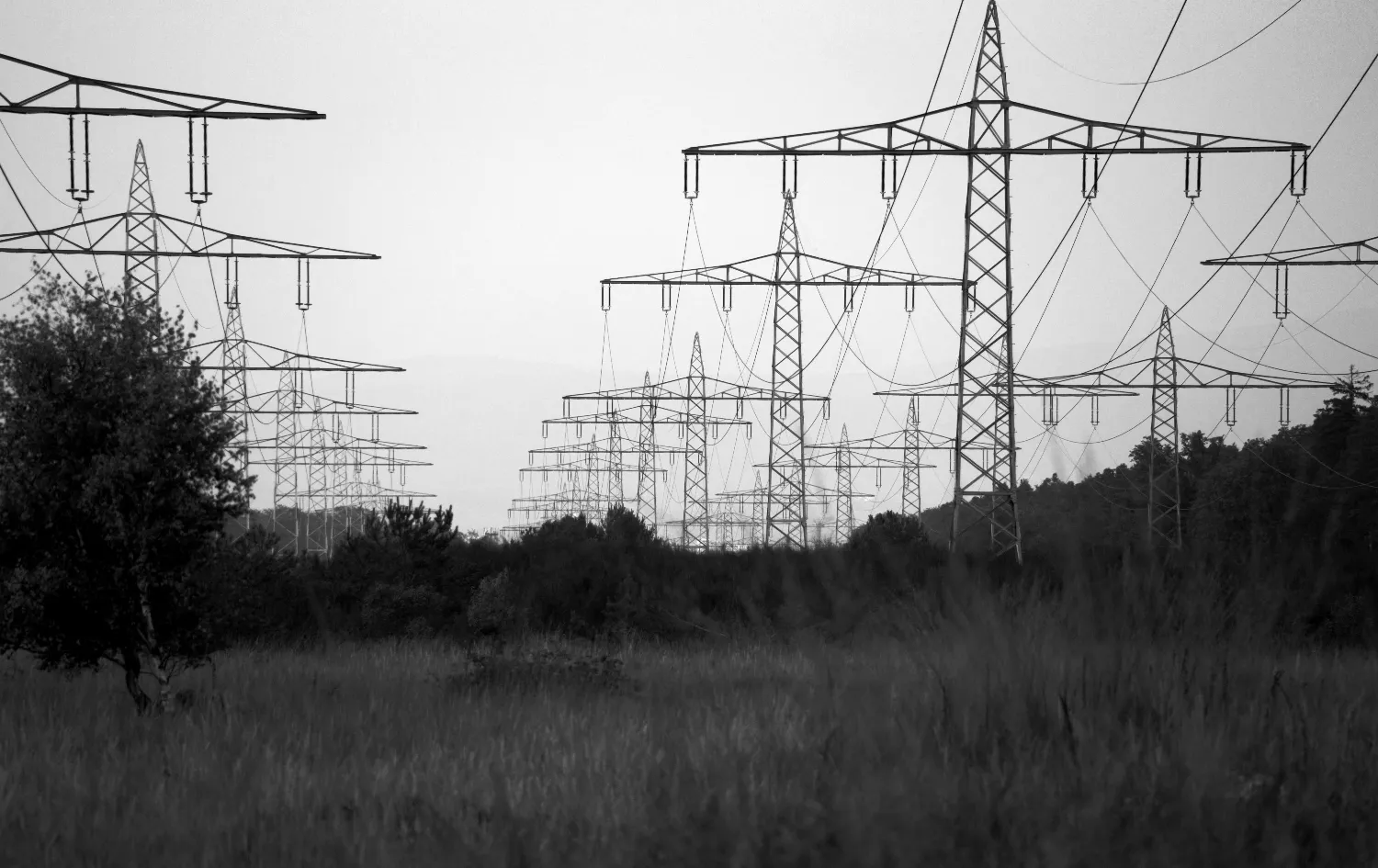 high-voltage transmission lines