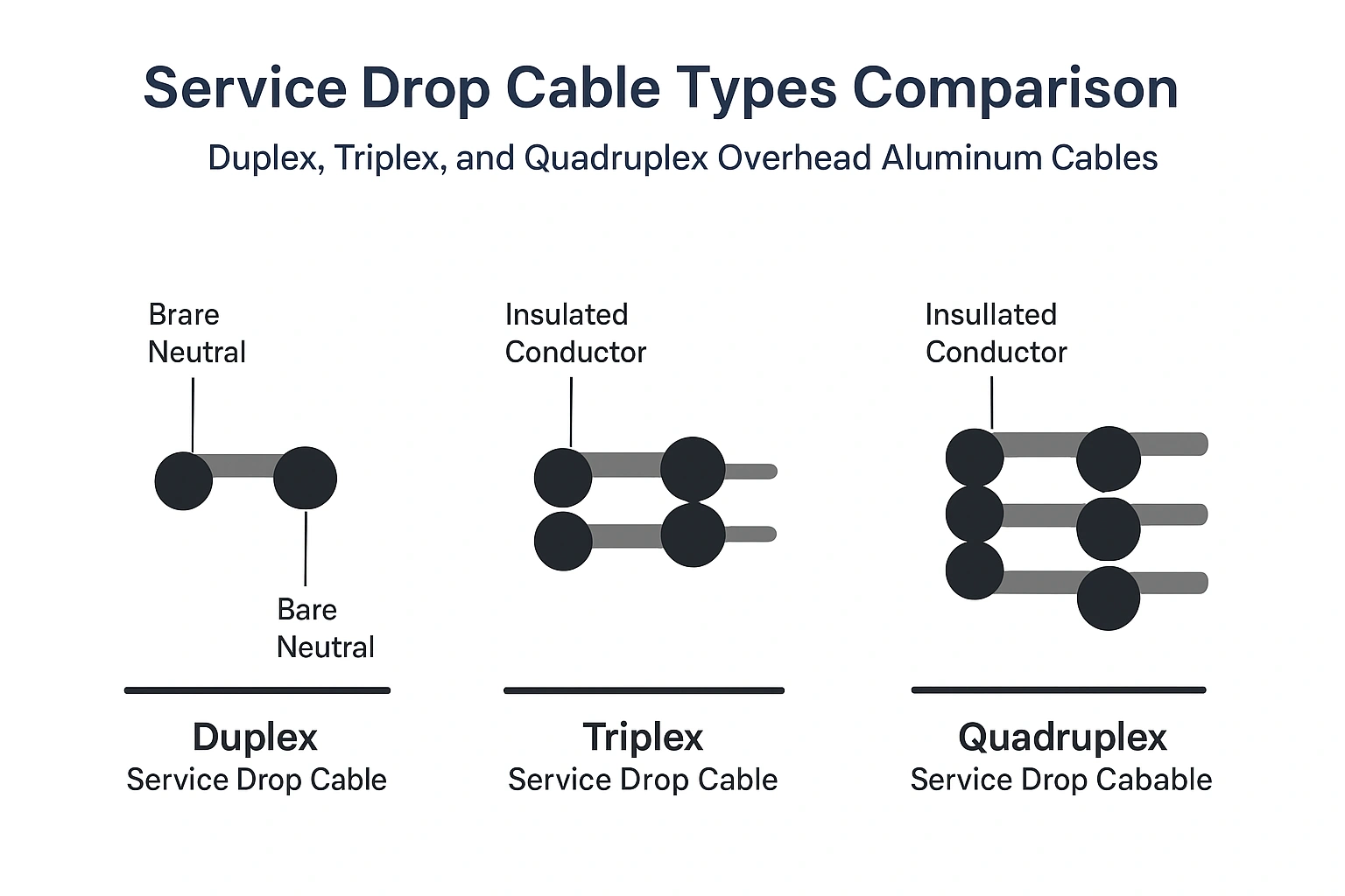 Types of Service Drop Cables