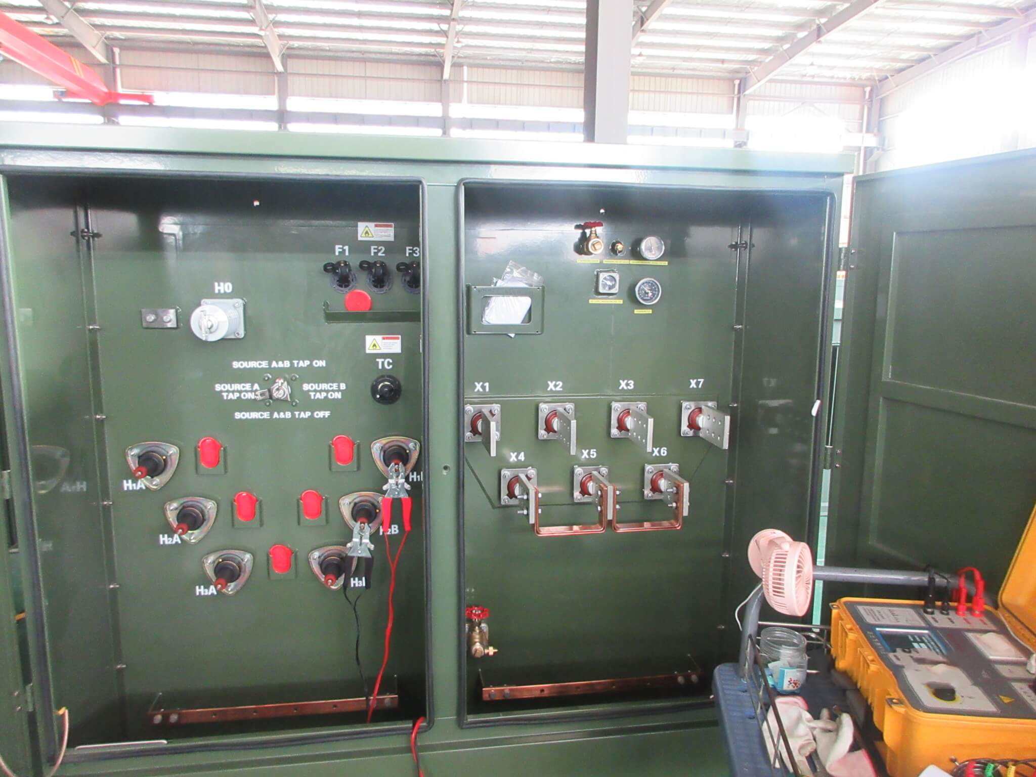 75kVA Three Phase Pad Mounted transformer progress test